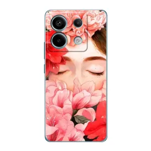 Чехлы (ART) Цветы на Xiaomi Redmi Note 13 Pro (VPrint) (Глаза в цветах)