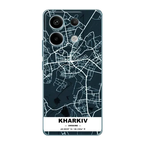 Чехол с принтом «Харьков» для Xiaomi Redmi Note 13 Pro