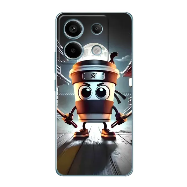 Чехол с принтом «Капучино асасино» для Xiaomi Redmi Note 13 Pro
