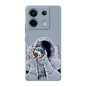Чехол NASA для Xiaomi Redmi Note 13 Pro (4G) (AlphaPrint) (Космонавт фото)