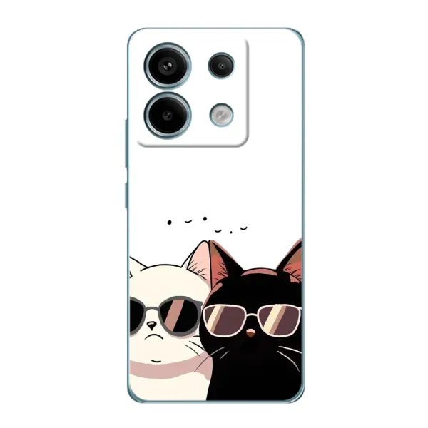 Чехол с принтом «Коты в очках» для Xiaomi Redmi Note 13 Pro Чехол с принтом «Коты в очках» для Xiaomi Redmi Note 13 Pro