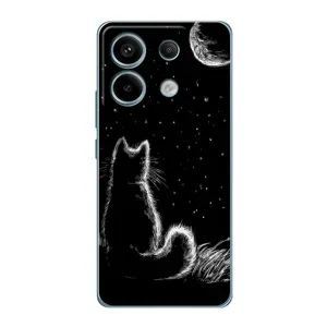 Чехол с принтом для Xiaomi Redmi Note 13 Pro (4G) (AlphaPrint) Модные коты