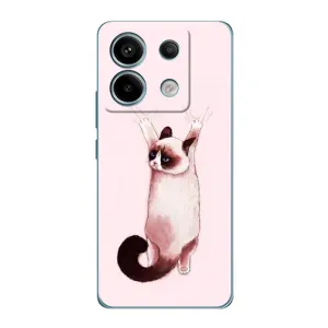 Чохол з принтом «Котик падає» для Xiaomi Redmi Note 13 Pro