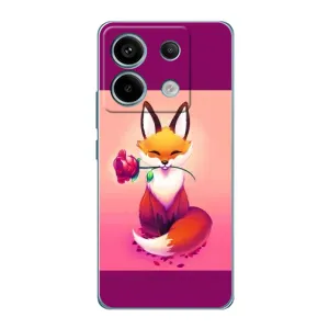 Чехол с принтом «Лисичка с розочкой» для Xiaomi Redmi Note 13 Pro