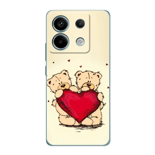 Чохол з принтом «Медвежата» для Xiaomi Redmi Note 13 Pro