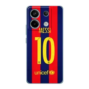 Чехлы Месси для Xiaomi Redmi Note 13 Pro (4G) (AlphaPrint) (Messi Barca 10)