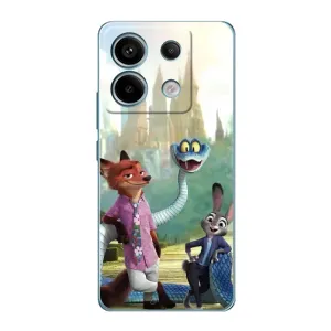 Чехол Зоотрополіс на Xiaomi Redmi Note 13 Pro (Герои мультфильма Зверополис)