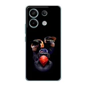 Чехол с Обезьянами Xiaomi Redmi Note 13 Pro - (AlphaPrint)