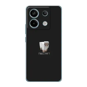 Чехол Майнкрафт на Xiaomi Redmi Note 13 Pro (4G) (AlphaPrint) Minecraft (Овечка Майнкрафт)