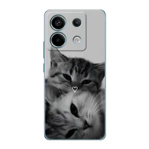 Чехол с принтом «Пара котов» для Xiaomi Redmi Note 13 Pro