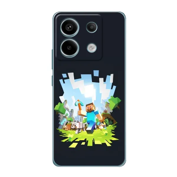 Чехол с принтом «персонажи Minecraft» для Xiaomi Redmi Note 13 Pro Чехол с принтом «персонажи Minecraft» для Xiaomi Redmi Note 13 Pro