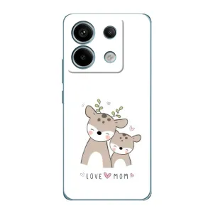 Чехол с принтом «Оленята мама и малыш» для Xiaomi Redmi Note 13 Pro