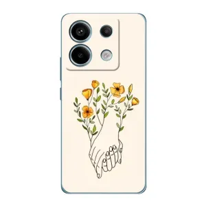 Чехлы для любимой на Редми Нот 13 Про (4G) (VPrint) (Руки любви)
