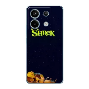 Чехол с мультфильмом Шрек на Xiaomi Redmi Note 13 Pro (Отдыхающий Шрек)