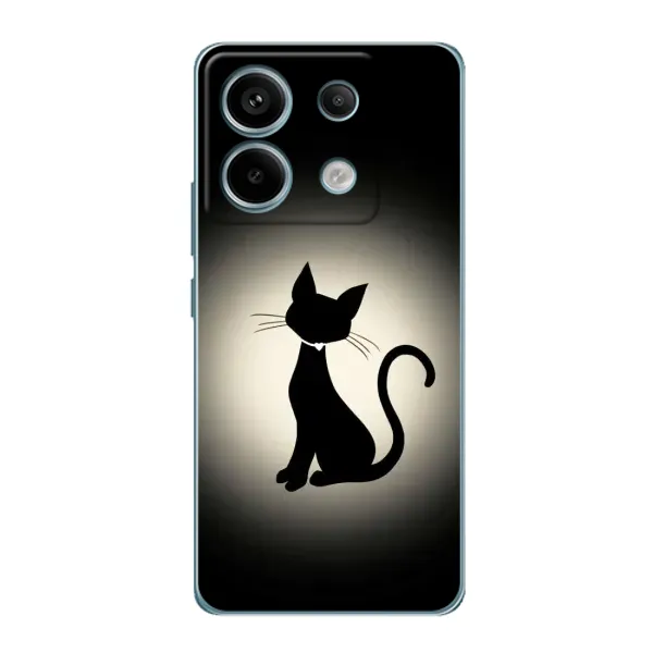 Чехол с принтом «Силуэт котика» для Xiaomi Redmi Note 13 Pro