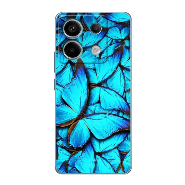 Чехол с принтом «Синие бабочки» для Xiaomi Redmi Note 13 Pro Чехол с принтом «Синие бабочки» для Xiaomi Redmi Note 13 Pro
