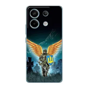 Чехлы с картинкой ЗСУ для Xiaomi Redmi Note 13 Pro (AlphaPrint) (Солдат ЗСУ)