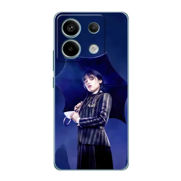 Чехол с принтом «Уэнздей с зонтом» для Xiaomi Redmi Note 13 Pro