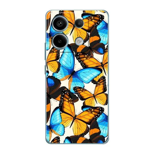 Чехол с принтом «Яркие бабочки» для Xiaomi Redmi Note 13 Pro Чехол с принтом «Яркие бабочки» для Xiaomi Redmi Note 13 Pro