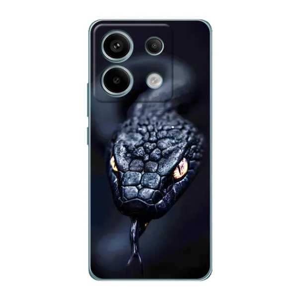 Чехол с принтом «Черная змея» для Xiaomi Redmi Note 13 Pro Чехол с принтом «Черная змея» для Xiaomi Redmi Note 13 Pro