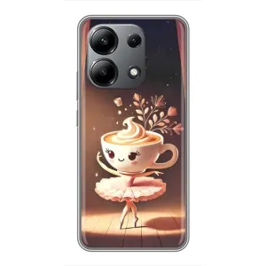 Чехол с мемом Тралалело тралала на Xiaomi Redmi Note 13 (4G) (Балерина капучина)