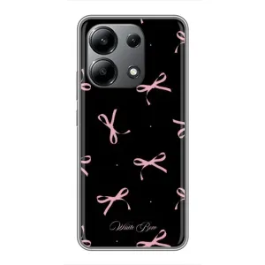 Чехол с бантиками на Редми Нот 13 (4G) (Банты на черном)