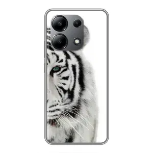 Чехлы с картинками животных Xiaomi Redmi Note 13 (4G) (Белый Тигр)