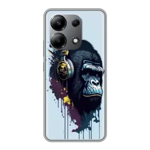 Чохол з принтом «Горила в навушниках» для Xiaomi Redmi Note 13 (4G)