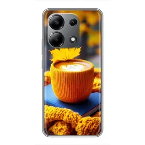 Чехол с принтом «Кофе на желтом пледе» для Xiaomi Redmi Note 13 (4G)