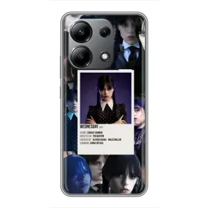 Чохли Венсдей на Xiaomi Redmi Note 13 (4G) Уенсдей (AlphaPrint) (колаж Венздей)
