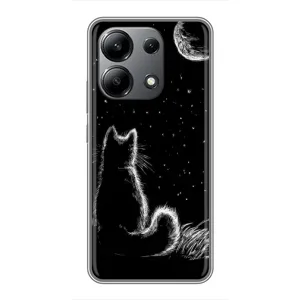 Чехол с принтом для Xiaomi Redmi Note 13 (4G) (AlphaPrint) Модные коты