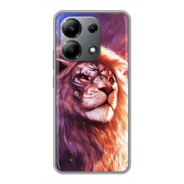 Чехол с принтом «Красочный Лев» для Xiaomi Redmi Note 13 (4G)