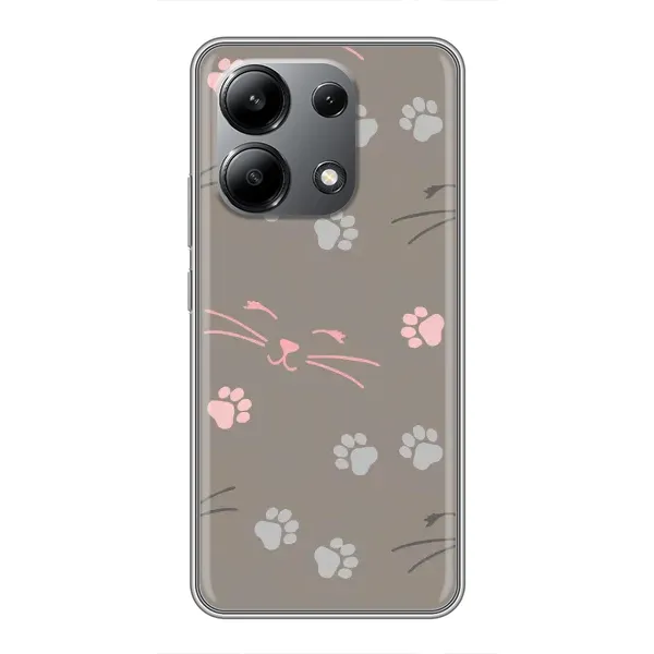 Чохол з принтом «Лапи і вуса» для Xiaomi Redmi Note 13 (4G) Чохол з принтом «Лапи і вуса» для Xiaomi Redmi Note 13 (4G)