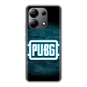 Чехол PUBG для Редми Нот 13 (4G) (AlphaPrint) (Лого PUBG)