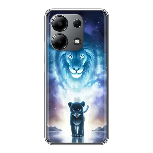 Чехол с принтом «Маленький лев» для Xiaomi Redmi Note 13 (4G)