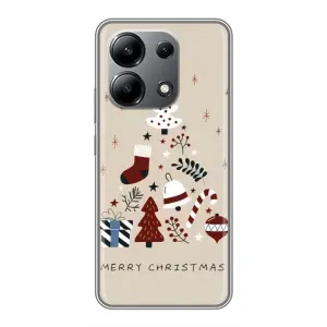 Рождественские, Праздничные Чехлы для Редми Нот 13 (4G) (Merry Christmas)