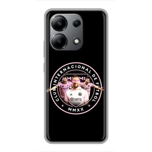 Чехол с принтом «Месси в лого» для Xiaomi Redmi Note 13 (4G)