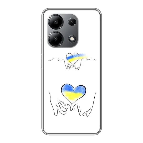 Чехол с принтом «Мир Украине» для Xiaomi Redmi Note 13 (4G)