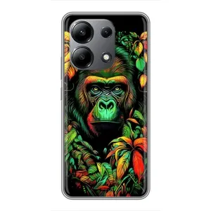 Чохол з принтом «Мавпа в квітах» для Xiaomi Redmi Note 13 (4G)