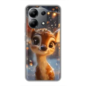 Чехол с принтом «Олененок среди гирлянд» для Xiaomi Redmi Note 13 (4G)