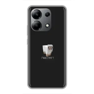 Чехол Майнкрафт на Xiaomi Redmi Note 13 (4G) (AlphaPrint) Minecraft (Овечка Майнкрафт)