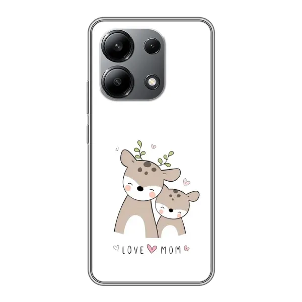 Чохол з принтом «Оленята мама і малюк» для Xiaomi Redmi Note 13 (4G)