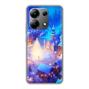 Рождественские Чехлы для Xiaomi Redmi Note 13 (4G) (VPrint) (Рождественский город)