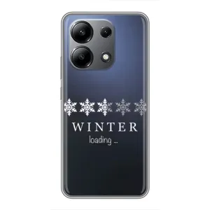 Зимние Чехлы для Редми Нот 13 (4G) - прозрачный фон (Winter loading)