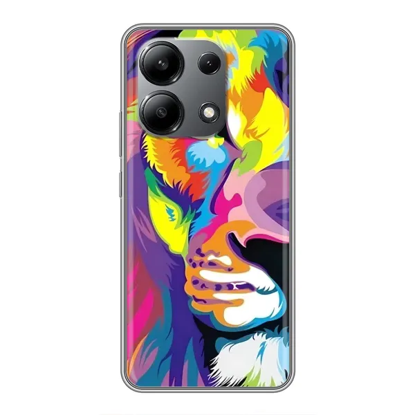 Чехол с принтом «Яркий Лев» для Xiaomi Redmi Note 13 (4G)