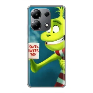 Рождественские Чехлы для Xiaomi Redmi Note 13 (4G) (VPrint) (Зеленый Гринч)