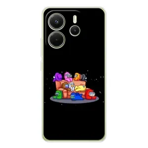 Чохли Амонг Ас для Xiaomi Redmi Note 14 4G (Global version) (AlphaPrint) (Амонг-ас)