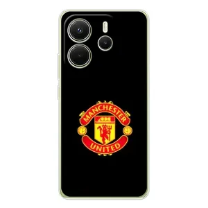 Чехол Манчестер Юнайтед для Xiaomi Redmi Note 14 4G (Глобальная версия) (AlphaPrint) (ФК Манчестер Юнайтед)