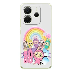 Чехол с Лабубу на Xiaomi Redmi Note 14 4G (Global version) (Фон Лабубу)