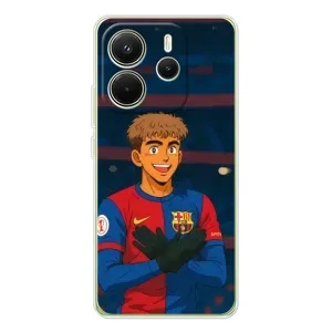 Чехол с футболистом Ламин Ямаль Xiaomi Redmi Note 14 4G (Global version) (Футболист Ямаль)